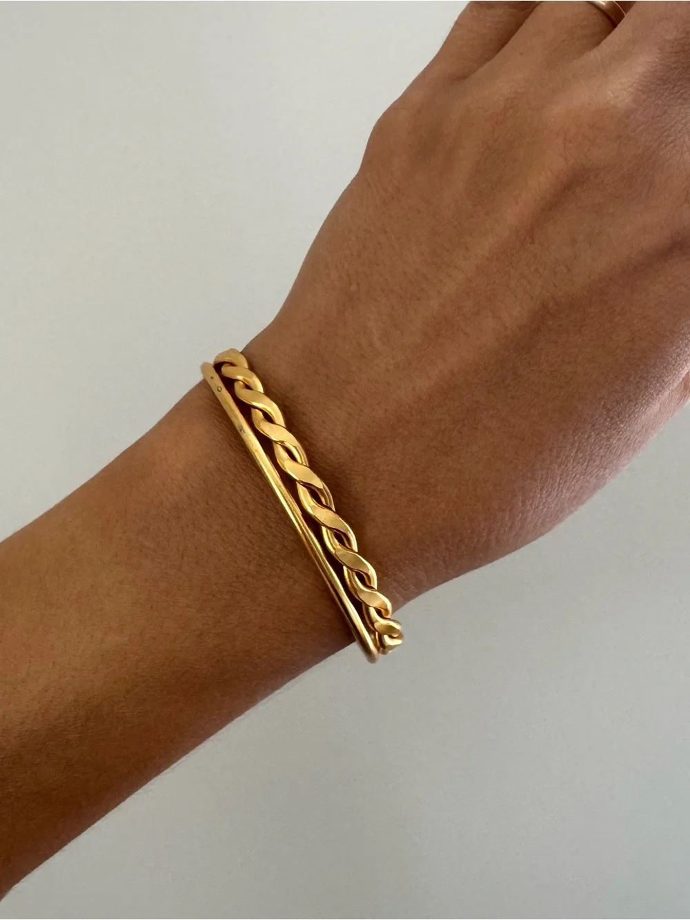 NEW bracelet / cuff/ 21k gold plated brass